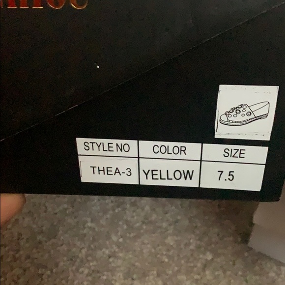 Yellow canvas espadrilles - Picture 6 of 6